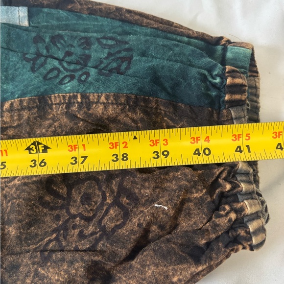 Patchwork Cargo Pants with Tribal Print - Picture 7 of 9